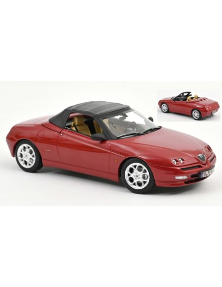NOREV NV187854 ALFA ROMEO SPIDER 1999 PROTEO RED METALLIC 1:18 Modellino