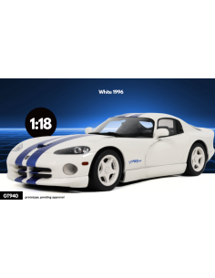 GT SPIRIT GT940 DODGE VIPER GTS 1996 WHITE 1:18 Modellino