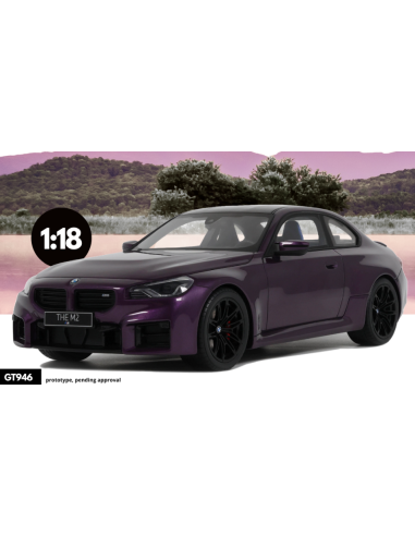 GT SPIRIT GT946 BMW M2 2023 PURPLE 1:18 Modellino