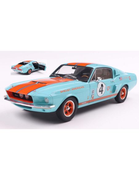 SOLIDO SL1802911 SHELBY GT500 N.4 RACING TRIBUTE 1967 1:18 Modellino