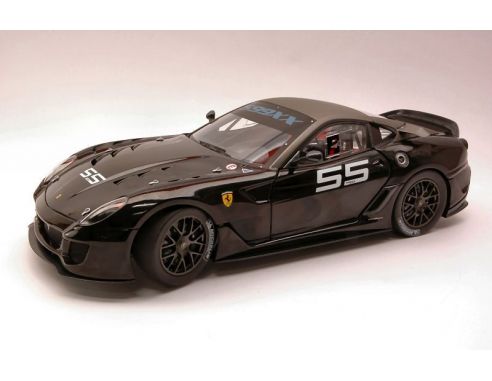 Hot Wheels T6252 FERRARI 599 XX BLACK 1:18 Modellino