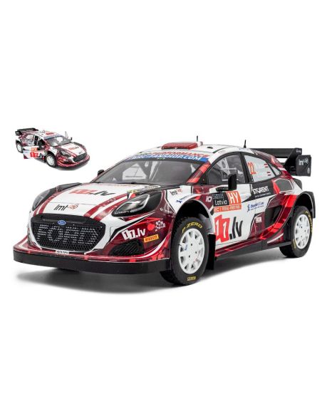 SOLIDO SL1809507 FORD PUMA HYBRID N.22 RALLY1 LATVIA 2024 M.SESKS-R.FRANCIS 1:18 Modellino