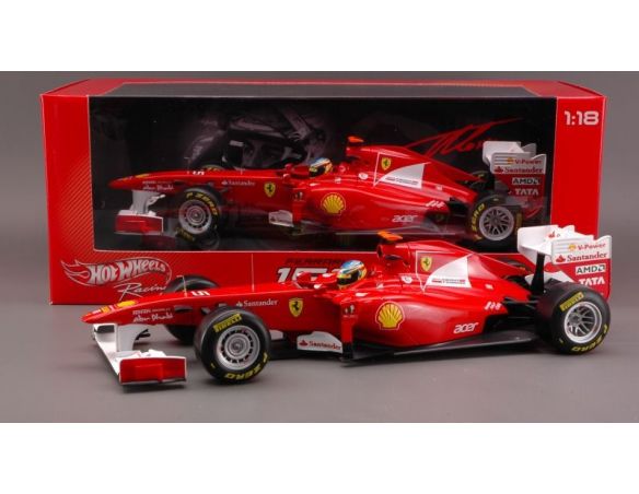 Hot Wheels HWW1073 FERRARI F.ALONSO 2011 1:18 Formula 1