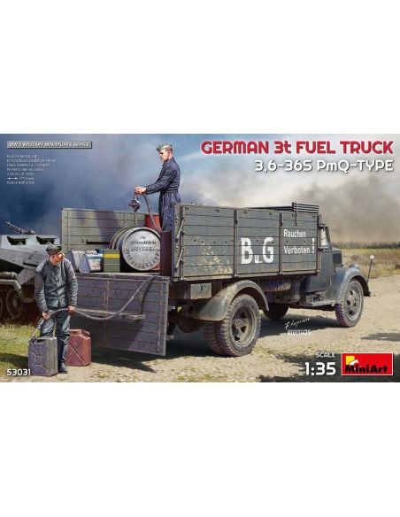 MINIART MIN53031 GERMAN 3t FUEL TRUCK 3,6-36S PmQ-TYPE KIT 1:35 Modellino