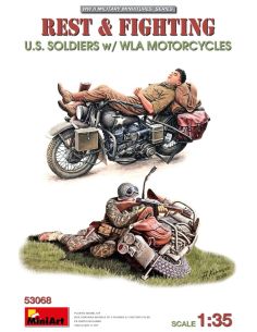 MINIART MIN53068 REST & FIGHTING U.S. SOLDIERS W/WLA...