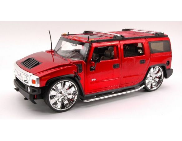 Jada JADA63032 HUMMER H 2 2003 RED MET.1:18 Modellino