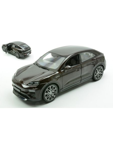 BBURAGO BU21114V PORSCHE MACAN TURBO ELECTRIC DARK VIOLET 1:24 Modellino