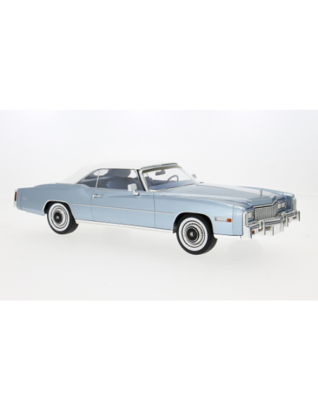 MODELCARGROUP MCG18472 CADILLAC ELDORADO CONVERTIBLE 1976 LIGHT BLUE 1:18 Modellino