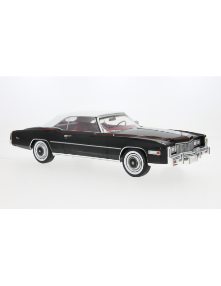 MODELCARGROUP MCG18473 CADILLAC ELDORADO CONVERTIBLE 1976 BLACK 1:18 Modellino
