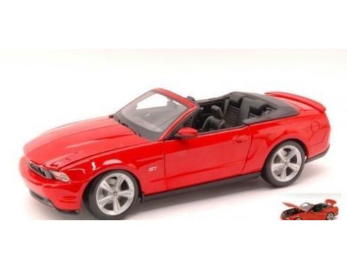 Maisto MI31158 FORD MUSTANG GT CONVERTIBLE 2010 RED 1:18 Modellino