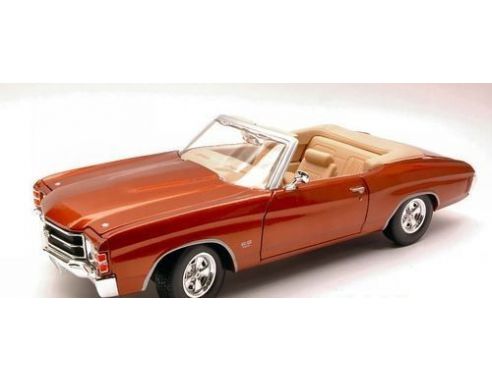 Maisto MI31883 CHEVROLET CHEVELLE SS 454 CONVERTIBLE MET.BROWN 1:18 Modellino