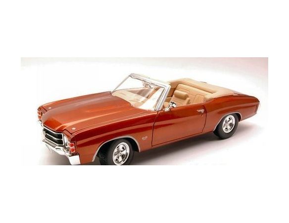Maisto MI31883 CHEVROLET CHEVELLE SS 454 CONVERTIBLE MET.BROWN 1:18 Modellino
