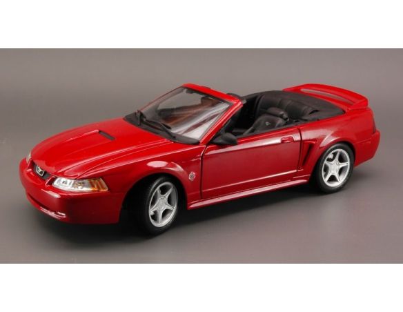 Maisto MI50329 MUSTANG GT CONVERTIB.1999 RED 1:18 Modellino