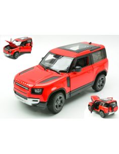 RASTAR RAT64700R LAND ROVER DEFENDER 90 RED 1:24 Modellino