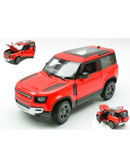 RASTAR RAT64700R LAND ROVER DEFENDER 90 RED 1:24 Modellino
