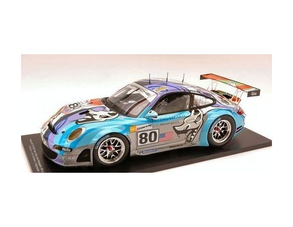 Spark Model S18051 PORSCHE 997 GT3 N.80 RETIRED LM 2007 OVERBEEK-BERGMEISTER-NEIMAN 1:18 Modellino