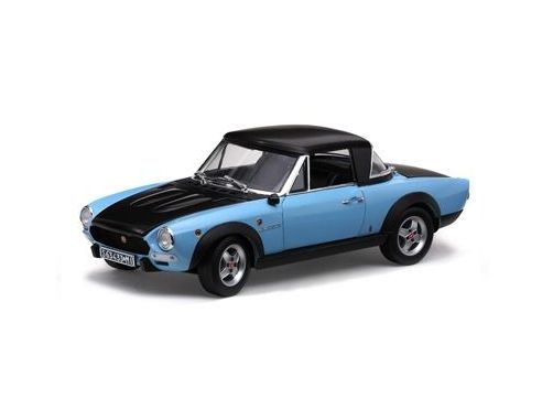 SunStar SS4928 FIAT 124 SPIDER CSA 1972 AZUR/BLACK 1:18 Modellino