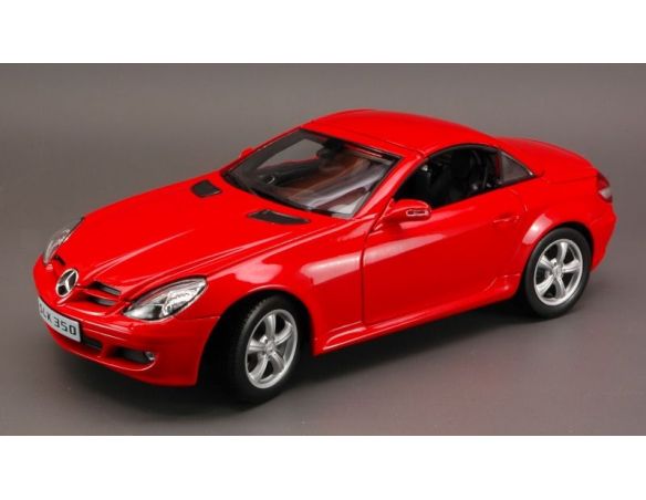 Welly WE2550R MERCEDES SLK 350  HARD TOP 2005 RED 1:18 Auto Stradali