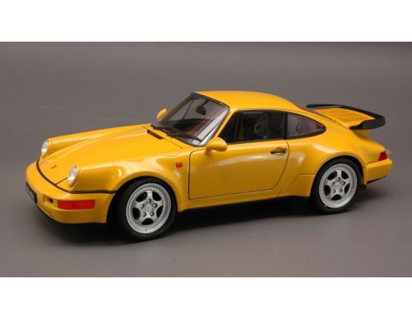 Welly WE2738 PORSCHE 964 TURBO 1991 YELLOW 1:18 Auto Stradali
