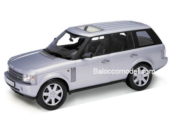 Welly WE3787 RANGE ROVER 2003 SILVER 1:18 Modellino