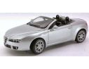 Welly WE9292S ALFA ROMEO SPYDER 2006 SILVER VETRINA ROTTA 1:18 Modellino