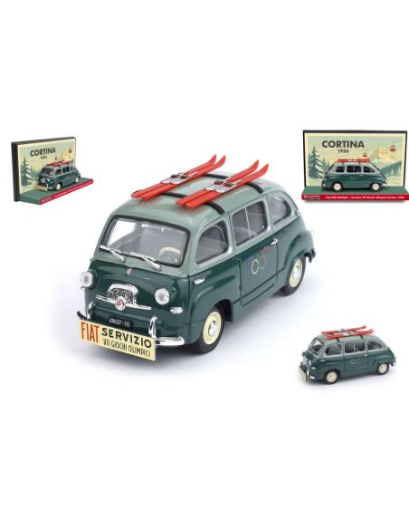 BRUMM BMS2601 FIAT 600 MULTIPLA 1a SERIE VII GIOCHI OLIMPICI CORTINA 1956 LIM.200 1:43 Modellino
