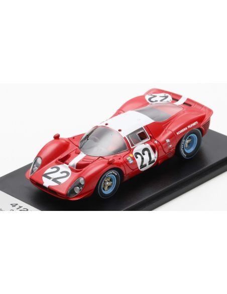 LOOKSMART LSLM157 FERRARI 412P N.22 LE MANS 1967 J.GUICHET-H.MULLER 1:43 Modellino