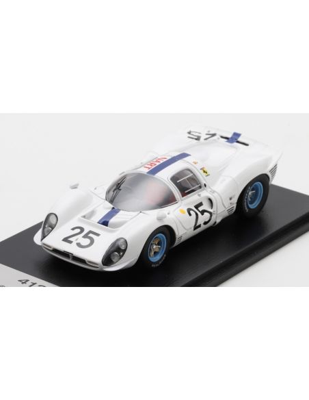 LOOKSMART LSLM160 FERRARI 412P N.25 LE MANS 1967 P.RODRIGUEZ-G.BAGHETTI 1:43 Modellino