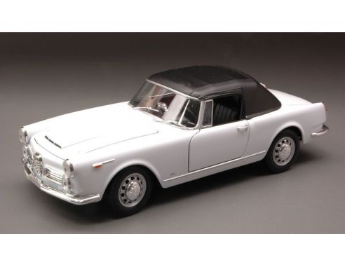 Welly WE3775 A.ROMEO SPIDER H.TOP 1960 WHITE 1:24 Auto Stradali