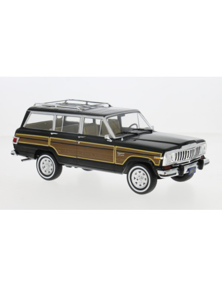 WHITEBOX WB124260 JEEP GRAND WAGONEER 1981 BLACK/WOOD 1:24 Modellino