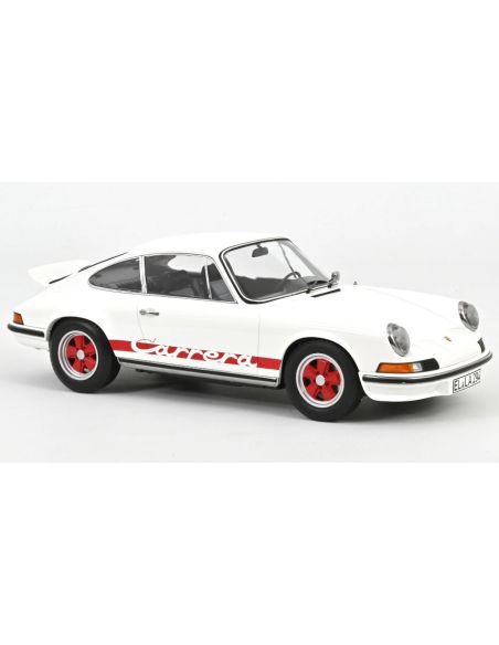 NOREV NV127514 PORSCHE 911 CARRERA RS 2.7 1973 GRAND-PRIX WHITE & RED 1:12 Modellino