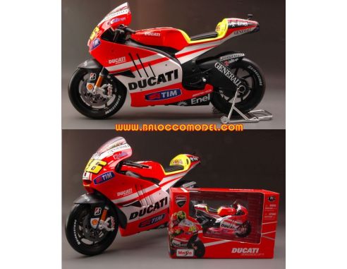 Maisto 32211 DUCATI DESMOSEDICI VALENTINO ROSSI GP 2011 1:6 Modellino