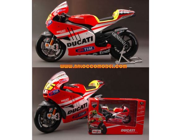 Maisto 32211 DUCATI DESMOSEDICI VALENTINO ROSSI GP 2011 1:6 Modellino