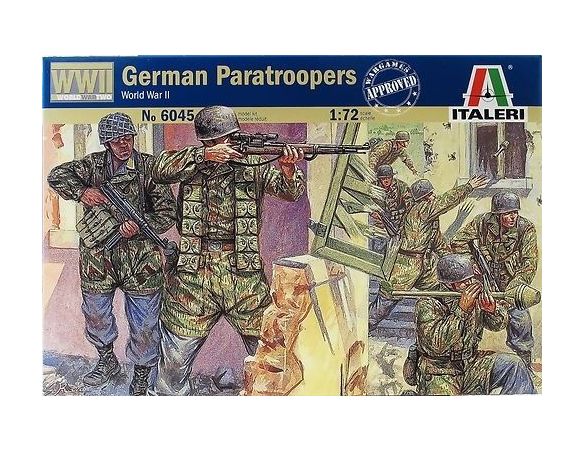 Italeri IT6045 GERMAN PARATROOPERS KIT 1:72 Modellino