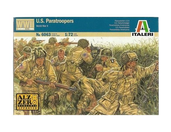 Italeri IT6063 WWII US PARATROOPERS KIT 1:72 Modellino