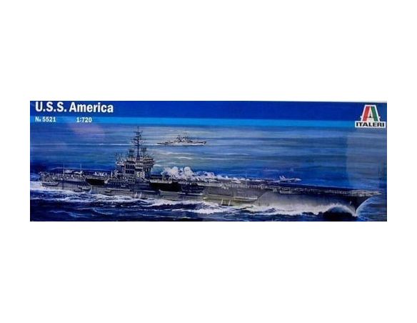 Italeri IT5521 USS AMERICA KIT 1:720 Modellino