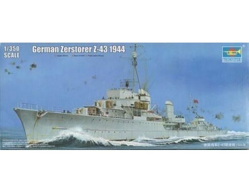 TRUMPETER 05323 GERMAN ZERSTORER Z-43 1944 Modellino