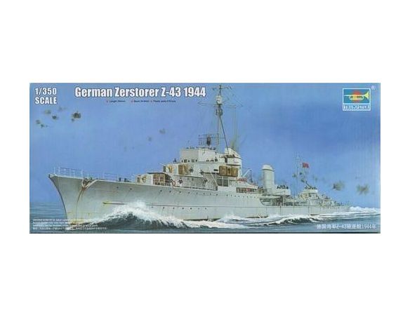 TRUMPETER 05323 GERMAN ZERSTORER Z-43 1944 Modellino