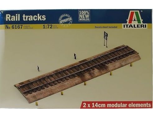Italeri IT6167 RAIL TRACKS KIT 1:72 Modellino