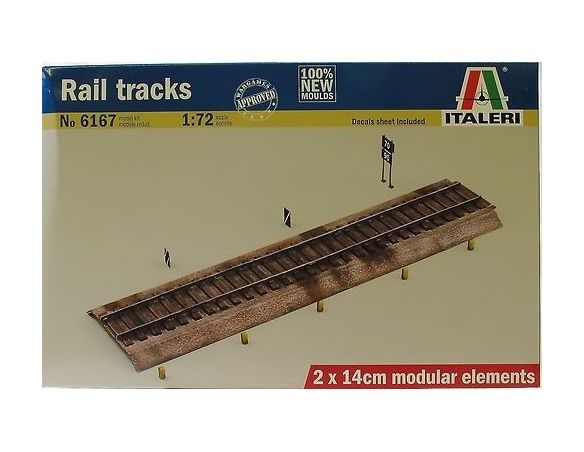 Italeri IT6167 RAIL TRACKS KIT 1:72 Modellino