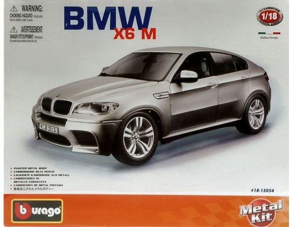 Bburago BU15054 BMW X6 M 2010 KIT 1:18 Modellino