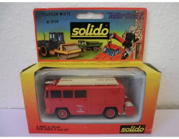 Solido 2106 BERLIET GAK 17 FIRE TRUCK 1/50 Modellino