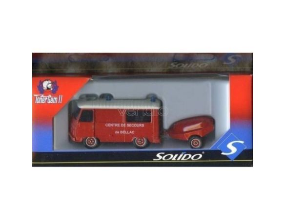 Solido 3130 PEUGEOT J9 + MOTO POMPA 1/50 Modellino