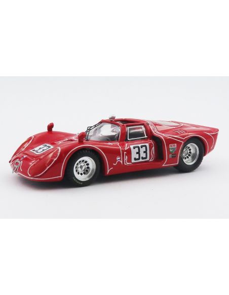 BEST MODEL BT9640-2 ALFA ROMEO 33.2 N.33 6 H WATKINS GLEN 1968 KWECH-MARTINO 1:43 Modellino