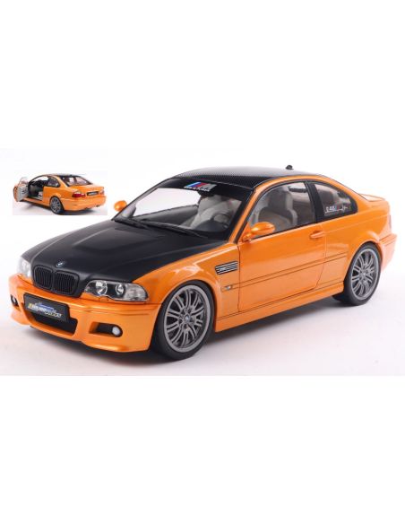 SOLIDO SL1806509 BMW E46 M3 COUPE SOLIDOWORKS 2000 ORANGE 1:18 Modellino