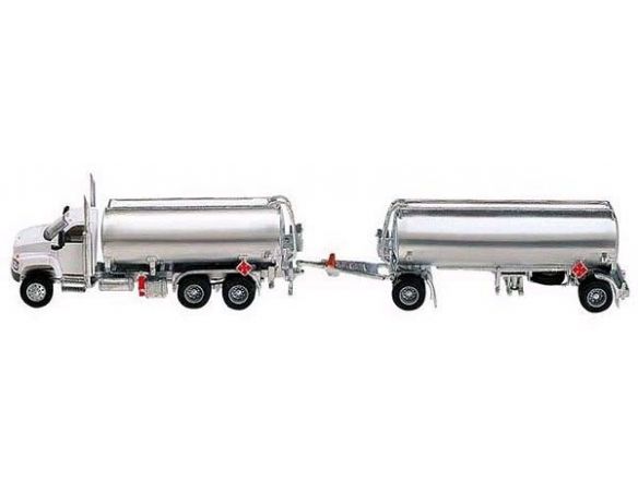 Boley 3018-76 CAMION DOPPIA CISTERNA WHITE/SILVER Modellino