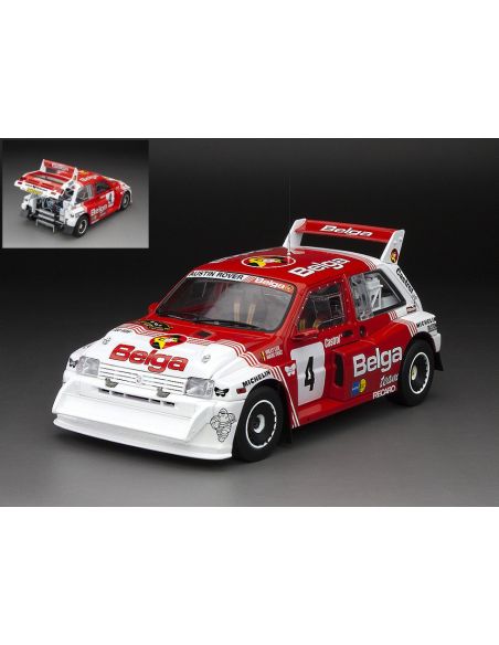 SUNSTAR SS5543 MG METRO 6R4 N.4 2nd LOTTO BIANCHI RALLY 1986 M.DUEZ-W.LUX 1:18 Modellino