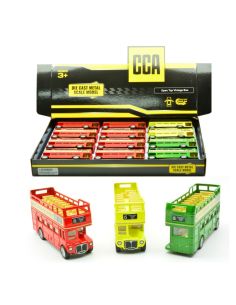 KINSMART KT18345 BRITISH VINTAGE BUS CM 12,5 Modellino