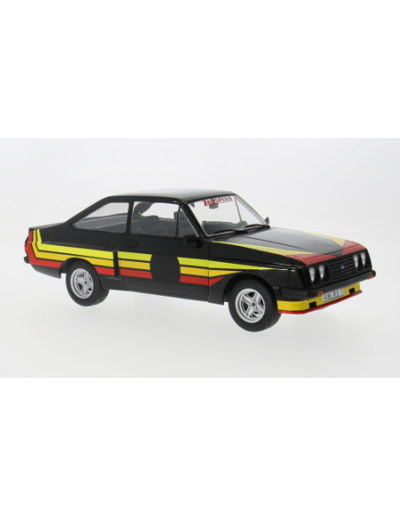 MODELCARGROUP MCG18531 FORD ESCORT MK II RS 2000 X-PACK 1977 BALCK/DECALS 1:18 Modellino
