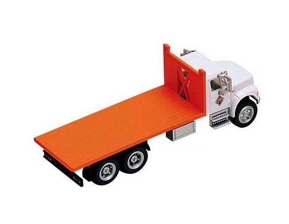 Boley 4013-79 CAMION 3 ASSI WHITE CASSONE PIATTO Modellino